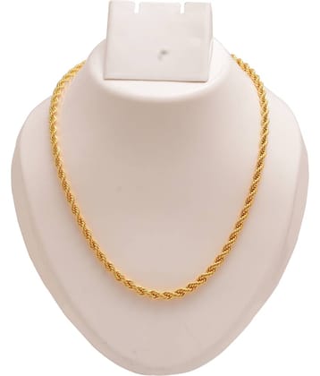 Jewar Mandi Chain Gold Plated Brass & Copper Rope/Rassi Chain Daily Use Jewelry For Men & Boys