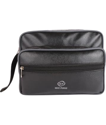 Nice Purse Black Shaving Kit Bag
