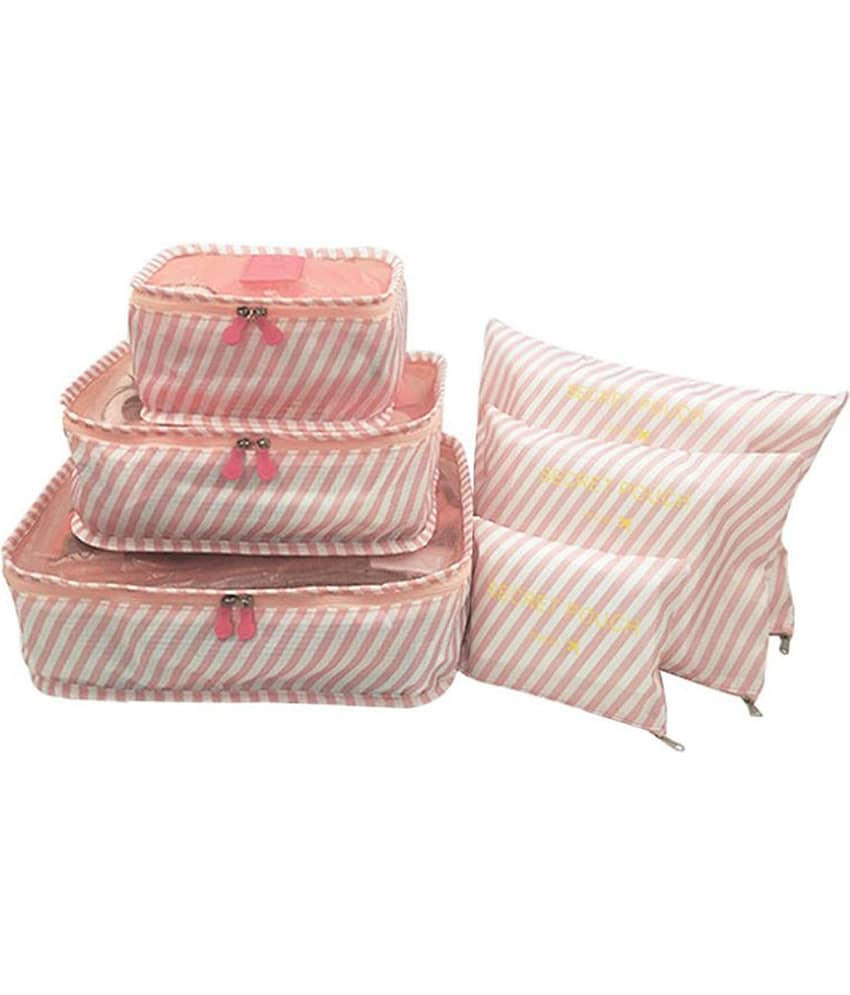 House Of Quirk Pink Travel Storage Bag