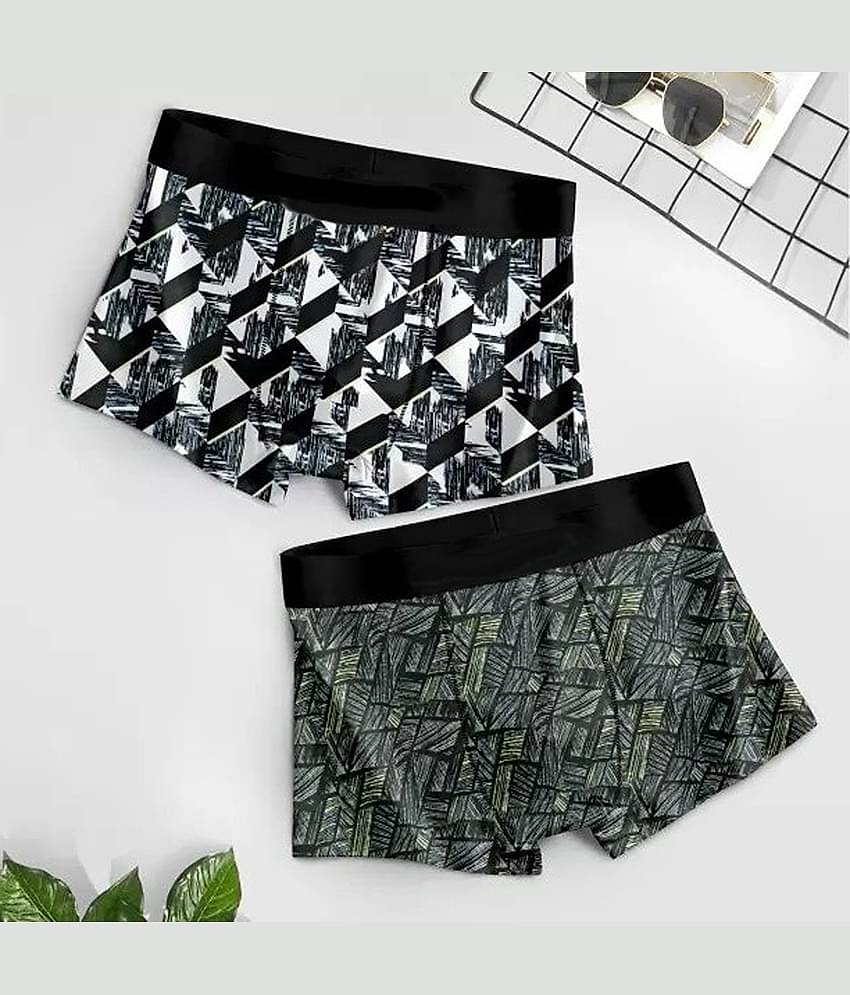 Cavenders Pack of 2 Nylon Trunks For Men's ( Multicolor )