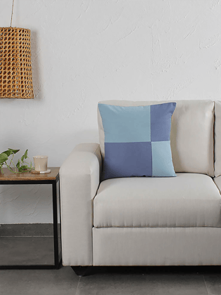 Bhumiti Cushion Cover (Light Blue) - Medium