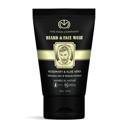Beard & Face Wash | Rosemary & Aloe Vera Beard & Face Wash | Rosemary & Aloe Vera - 100ml Face Wash at