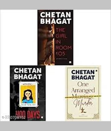 Chetan Bhagat (Set of 3 Books : The GIRL IN ROOM 105& 400 DAYS&ONE ARRANGED MURDER) paperback