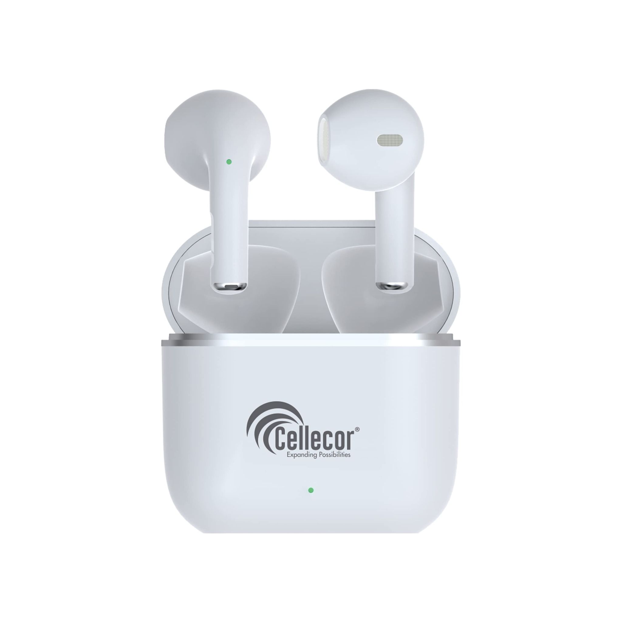 CELLECOR BroPods CB01+ Waterproof Earbuds with 25 Hours Playtime, Automatic Pairing, ENC Bluetooth Headset ( White)