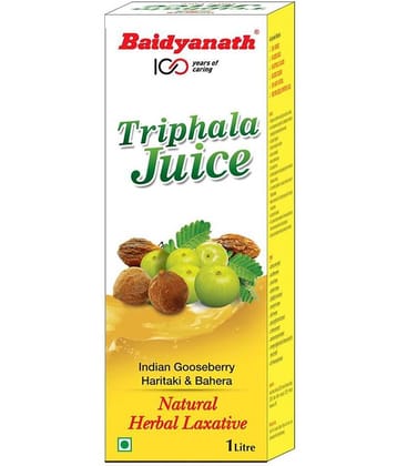 Baidyanath Triphala Juice 1000ml|Helps Reduce Body Fat & Controls Cholesterol Level|