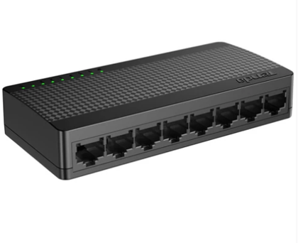 Tenda SG108M All Gigabit Ports High-speed Network 8-Port Ethernet Switch 1000Mbps Fast LAN HUB- Black