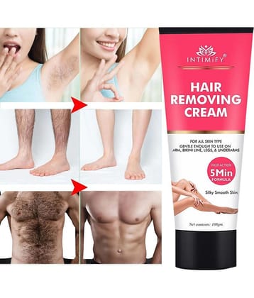 Intimify Hair Removal Cream, Natural Hair Remover Cream For Men & Women, 100 Gms