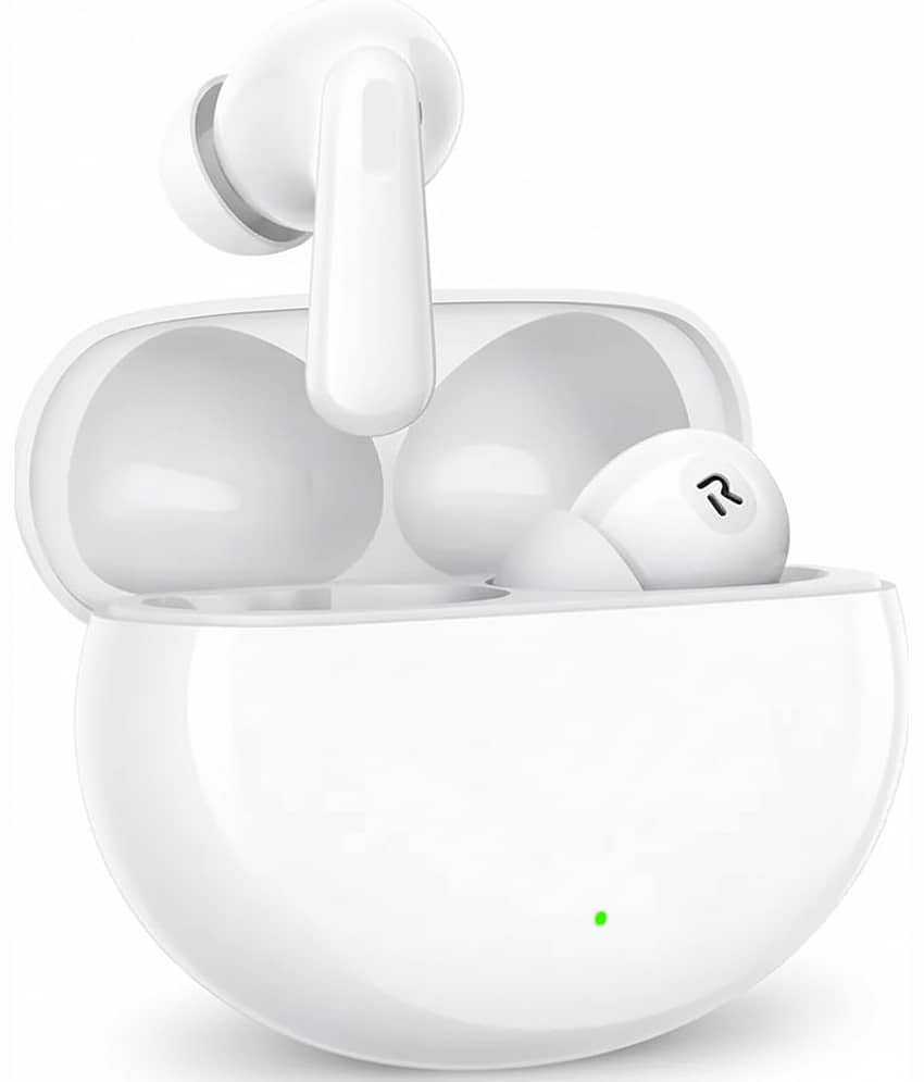 VERONIC NORD Buds 3 Truly Wireless in Ear Earbuds with 50H Playtime, AI-ENC Mic, 45ms Low Latency Gaming, 13mm Bass Drivers, Type-C Fast Charging, Made in India, Touch Controls, IPX5 Ear Buds TWS