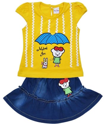 Me N My CLOSET Baby Girls 100% Cotton Tops & Bottoms Sets ( Multi )