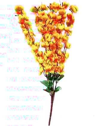 YUTIRITI Orchids Multicolour Artificial Flowers Bunch - Pack of 1