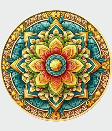 Decor Villa Floor Sticker Festival & Ocassion ( 40 x 40 cms )