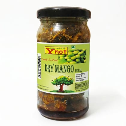 Y Not Dry Mango Pickle - 160 gm - One glass jar Y Not Dry Mango Pickle - 160 gm - One glass jar