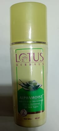 Lotus herbals alphamoist alpha hydroxy skin renewal oil free moisture 80 ml
