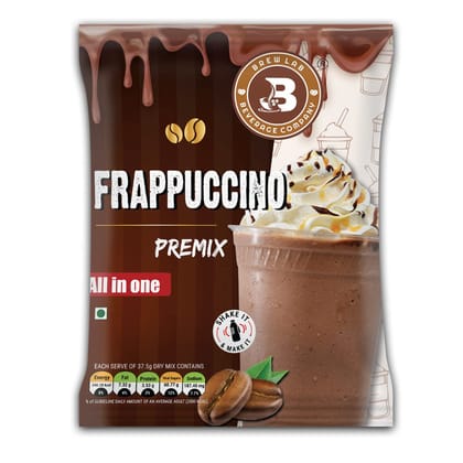 Brew Lab All In One Strong and Flavorful Frappuccino Premix | Blend Of Frappe | Instant Coffee (1 Kg, Pure Flavoured)