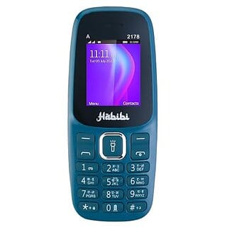 Habibi 2178 (Dual Sim, 1.8 Inch Inch Display, 1100 mAh Battery, Green)