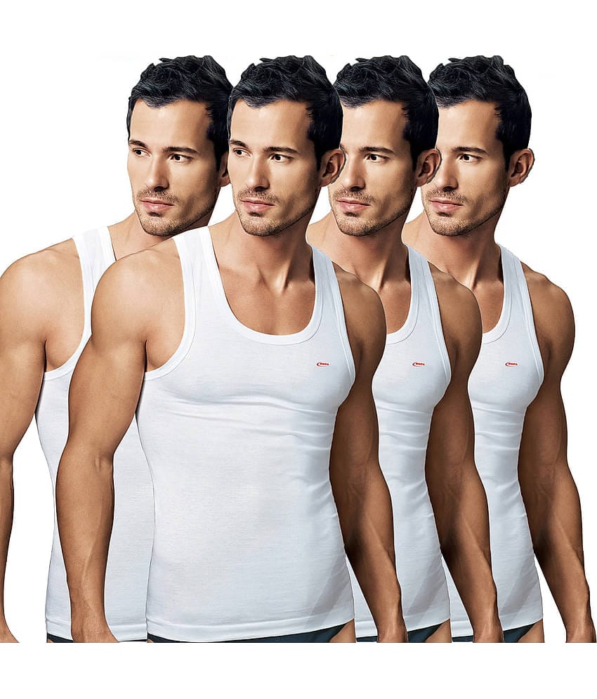 Rupa Jon White Sleeveless Vests