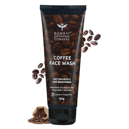 Bombay Shaving Company Coffee Face Wash- Deep-Cleanses, De-Tans & Blackhead Removal, 100 gm
