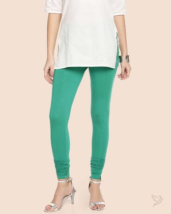 Viscose Churidar Legging - Lapis Green-S / Lapis Green