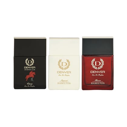 Denver Pack of 3 Perfumes (Champ + Imperial + Honour) - 70ml Each - SALE