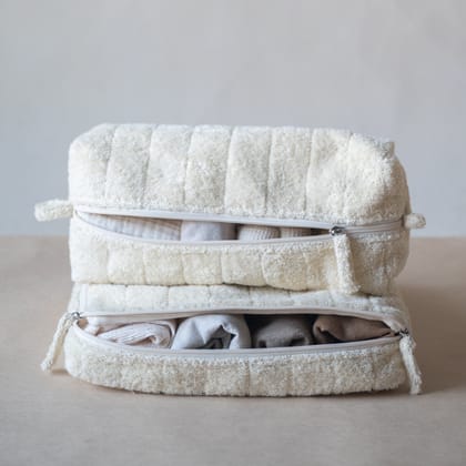 Cloud Packing Set-Set of 2 / Cotton Terry - Natural