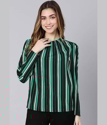 Oxolloxo Green Polyester Women's Regular Top ( Pack of 1 )