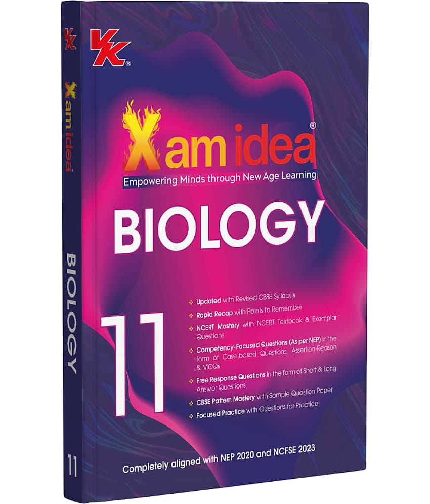 Xam idea Class 11 Biology (2025-26) | Latest CBSE Syllabus| NEP 2020 & NCFSE 2023 Aligned | With Competency-Focused & Free Response Qs | Self-Assessment Tests