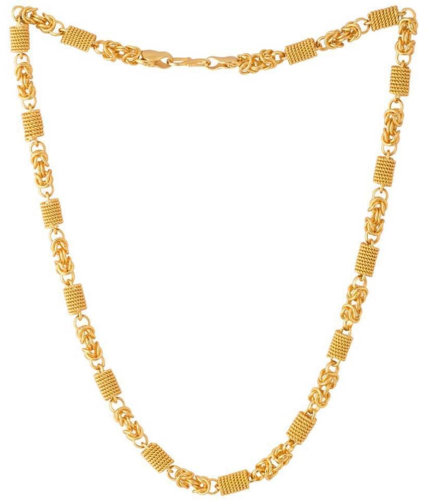 Onnet 1 Gram Gold Plated Unique Ring Chain For Men