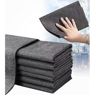 (Pack of 5) Magic Cleaning Cloth, Reusable Microfibre Cloths, LintFree_CLONE-125
