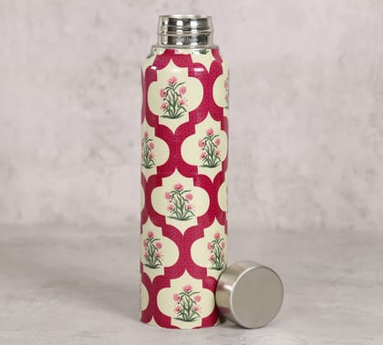 Poppy Flower Scarlet Bottle And Tumbler Set