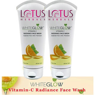 Lotus Herbals Whiteglow Vitamin-C Radiance Face Wash 50G ( Pack Of 2 )
