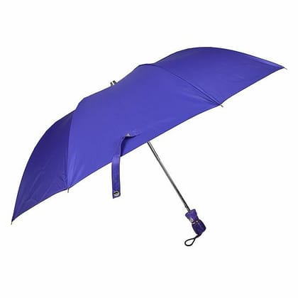 Fendo UMBRELLAS For Men/Umbrella for Women| 21 Inches 2 Fold Auto Open & Close | Umbrella for Travel | Premium Umbrella For Kids(Dark violet/Silver)