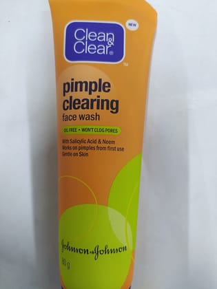 Clean Clear Pimple Clearing Face wash Oil free won't clog pores 