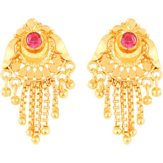 Vighnaharta Allure Beautiful Earrings Shimmering Beautiful CZ Screw back Stud earring for Women and Girls  [VFJ1822ERG]