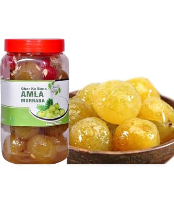 Sun Grow Ghar Ka Bana Amla Murabba Gooseberry Premium Murabba Jar ||Ghar Ka Murabba ||Mouth-Watering Pickle 1 kg