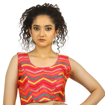 TheHangr Red Zig-Zag Blouse -  34