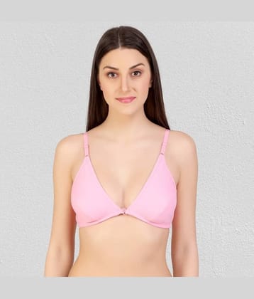 Desiprime Cotton Non Padded Women's T-Shirt Bra ( Pink )