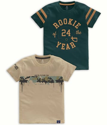 CODEZ Pack of 1 Boys Cotton Blend T-Shirt ( Multi Color )
