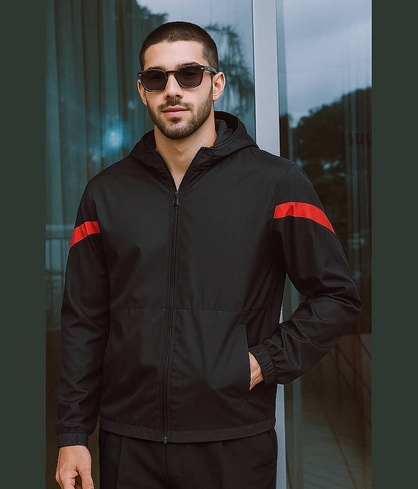 FTX Polyester Men's Casual Jacket - Black ( Pack of 1 )