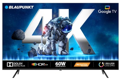 Blaupunkt 126 cm (50 inches) Cyber Sound G2 series 4k Ultra HD LED Google TV 50CSGT7022 (Black) Black