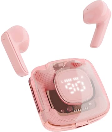 COREGENIX POWER-PRO Bluetooth True Wireless (TWS) In Ear 30 Hours Playback Low Latency IPX5(Splash & Sweat Proof) Pink