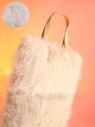 The Fur Hand Bag - Baby Pink-Sling Bag