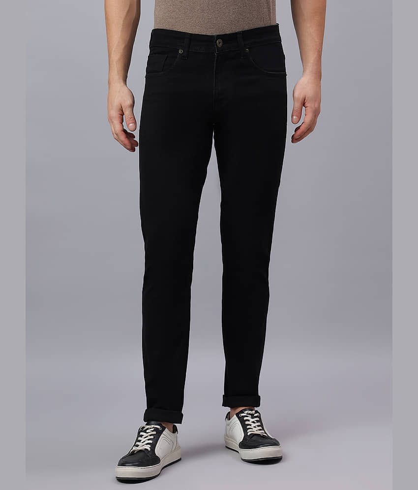 HJ HASASI Slim Fit Clean Look Men's Jeans - Black ( Pack of 1 )