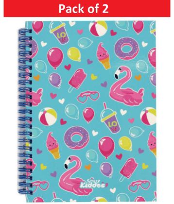 Smily  Kiddos | A5 Lined Notebook Light Blue | Pack of 2|Writing Note Books | School  Notebooks