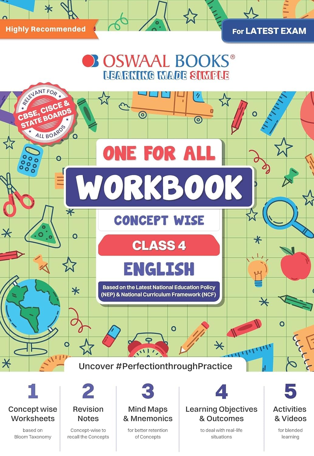 OSWAAL ONE FOR ALL WORKBOOK ENGLISH CLASS 4 2025 EXAMINATION CBSE BAORD [Paperback] oswaal