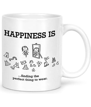 Idream Quote Printed Ceramic Coffee Mug 1 Pcs 330 mL