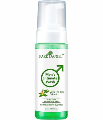 Park Daniel Tea Tree Extract 150ML Ph Balance Men's Intimate Wash Green 1 Pcs