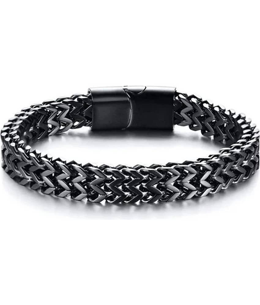 FASHION FRILL Black Bracelet ( Pack of 1 )