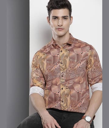The Indian Garage Co Slim Fit Printed Opaque Casual Shirt