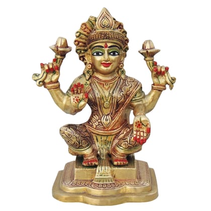 Brass Showpiece Laxmi Ji God Idol Statue (BSMAS1063 L)