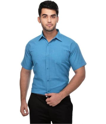 DESHBANDHU DBK - Blue Cotton Regular Fit Men's Casual Shirt (Pack of 1 )